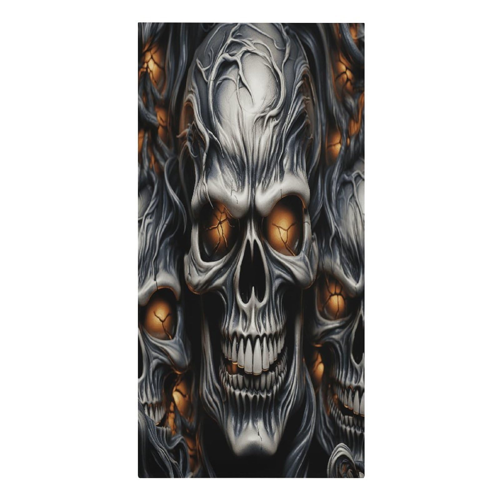 VstaDank Cool Evil Skull Beach Towel Vacation Essentials Sand Free Soft Quick Dry Swim Towels 61"x30" Modern Extra Large Towels Lightweight Microfiber Beach Towel for Swimming Pool