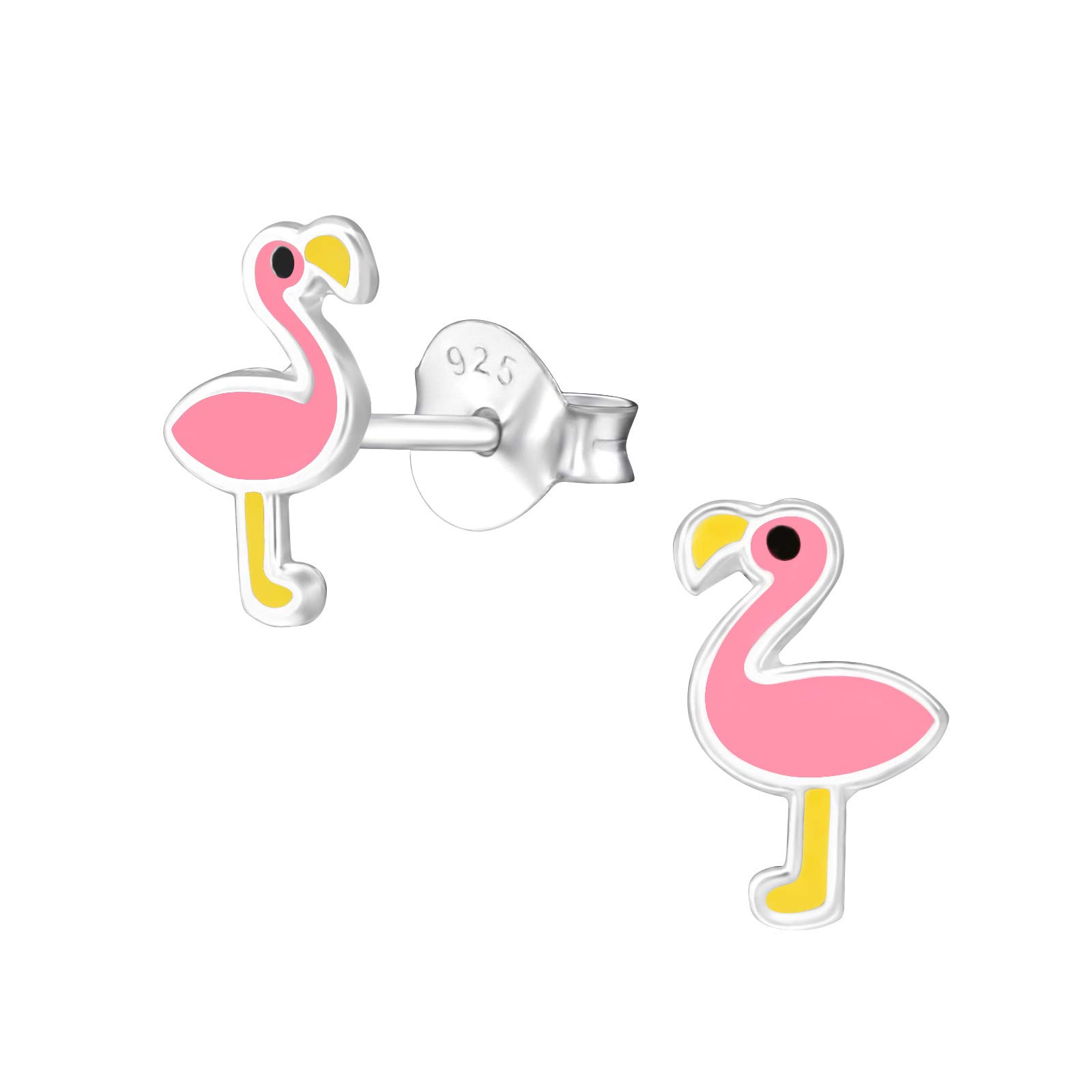 Aww So Cute 925 Sterling Silver Hypoallergenic Flamingo Stud Earrings for Babies, Kids & Girls | Diwali Gift/Birthday Gift | Comes in a Gift Box | 925 Stamped with Certificate of Authenticity | ER1540 (B07SDPX7J2) Amazon Price History, Amazon Price Tracker