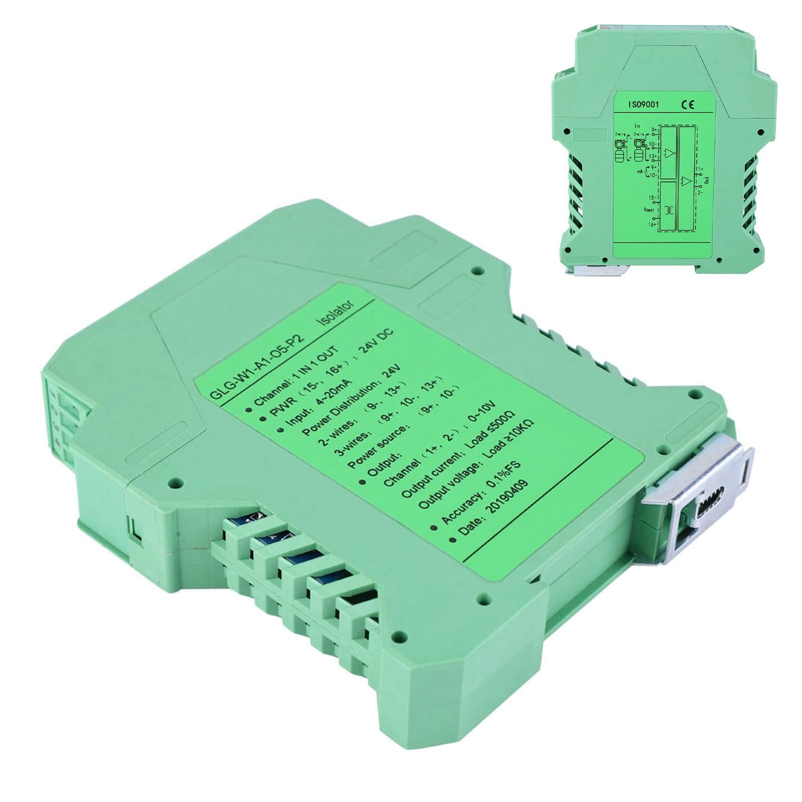 Trasmettitore Isolatore di Segnale Corrente DC 4-20mA PLC - Condizionatore di Segnale per Conversione Tensione 24V