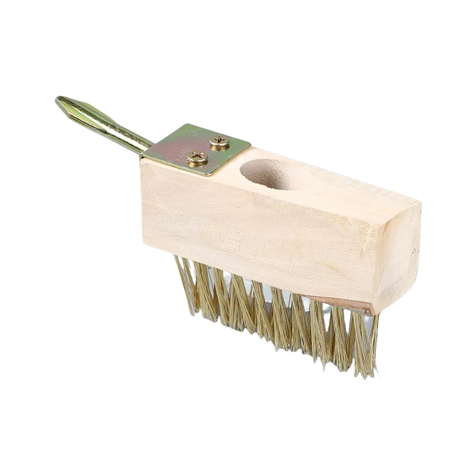 Heavy-Duty Deck Scraper Brush with Steel Bristles for Moss Removal & Sidewalk Weeding Manual Tool Detachable Weeding Brush