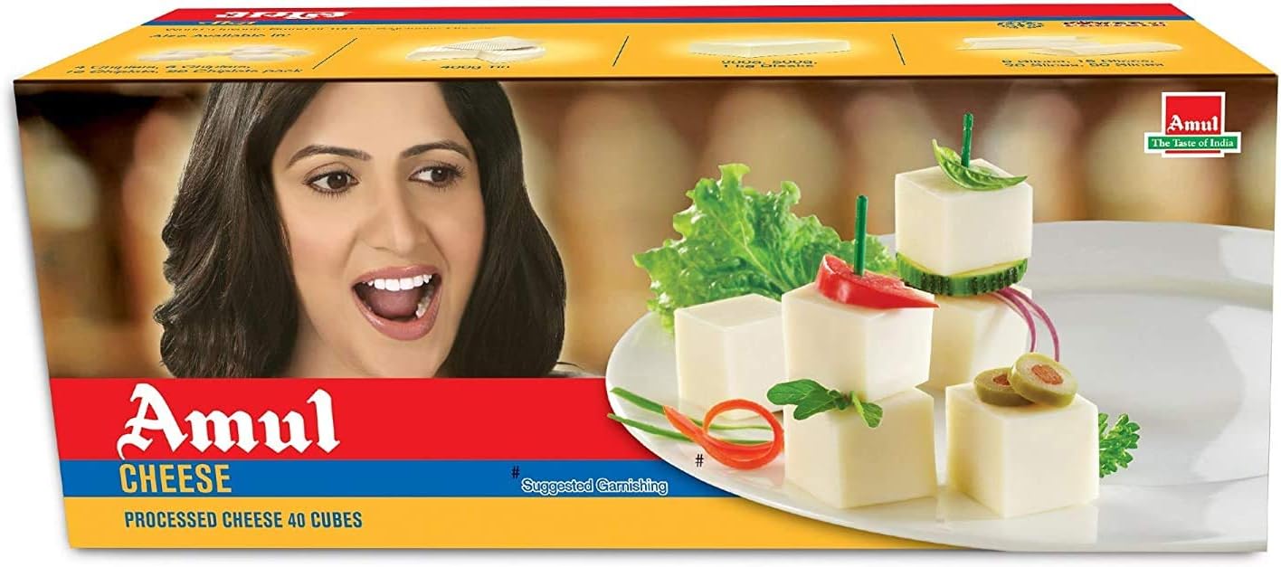 PROCESSED CHEESE CUBE 25 GM. (PACK OF 40)
