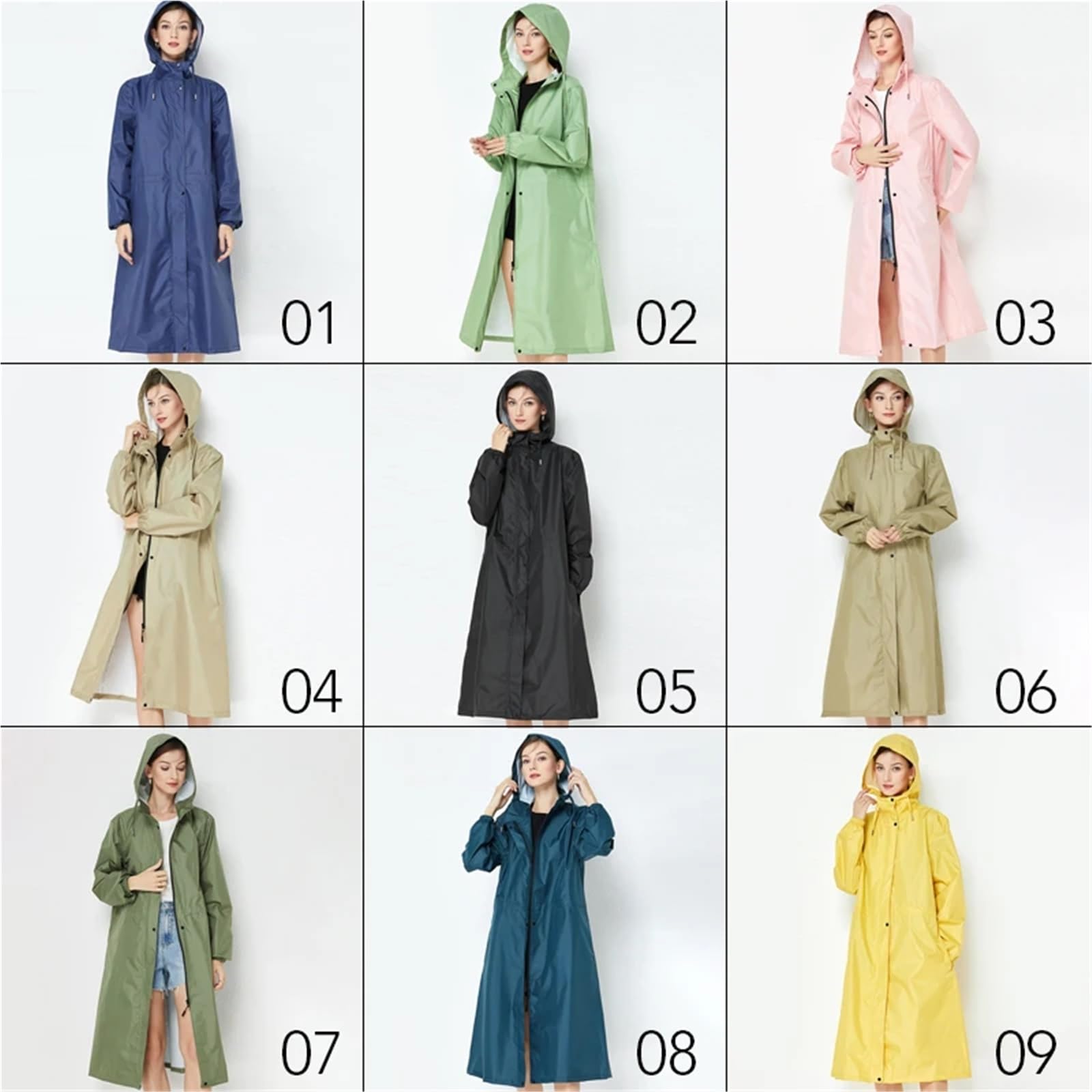 Poncho De Lluvia Gabardina impermeable larga for mujer, chaqueta con capucha, cortavientos, ligera, for exteriores, senderismo, excursiones, ropa Para Senderismo