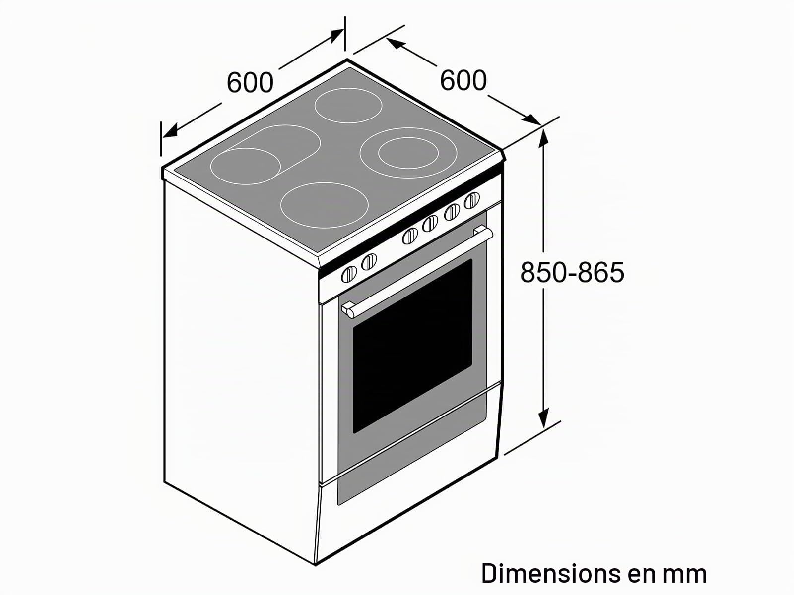 Bosch Serie 6 HKS79U250 four et cuisinière Noir, Argent Plaque avec zone à induction A - Fours et cuisinières (Cuisinière, Noir, Argent, Rotatif, Tactil, Acier inoxydable, Devant, 1,2 m)