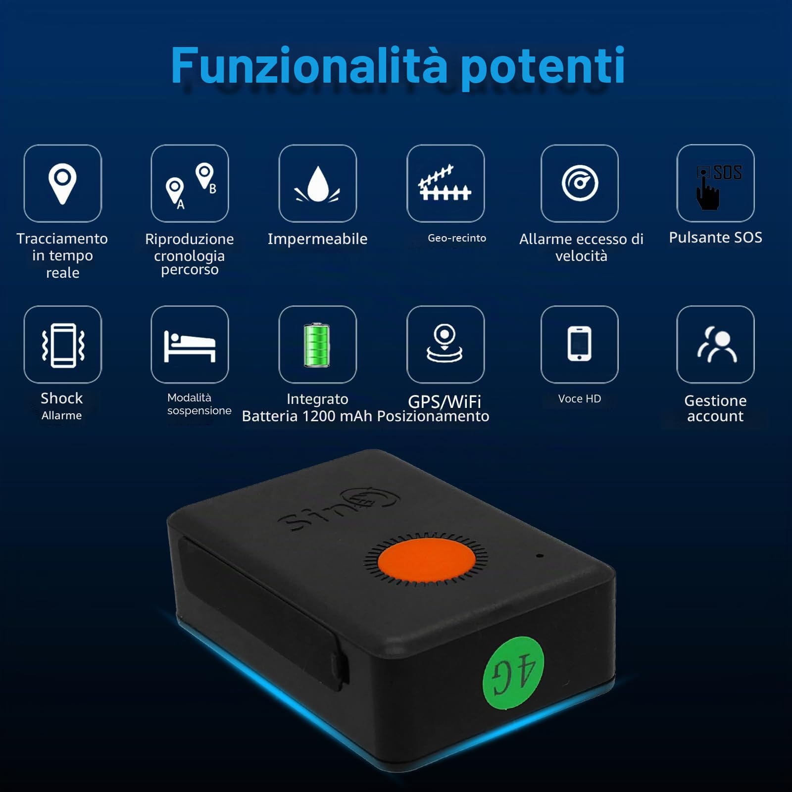 SinoTrack GPS Tracker 4G – Mini dispositivo di localizzazione per bambini, anziani e pazienti con demenza – monitoraggio live della posizione con funzione di allarme lunga durata della batteria