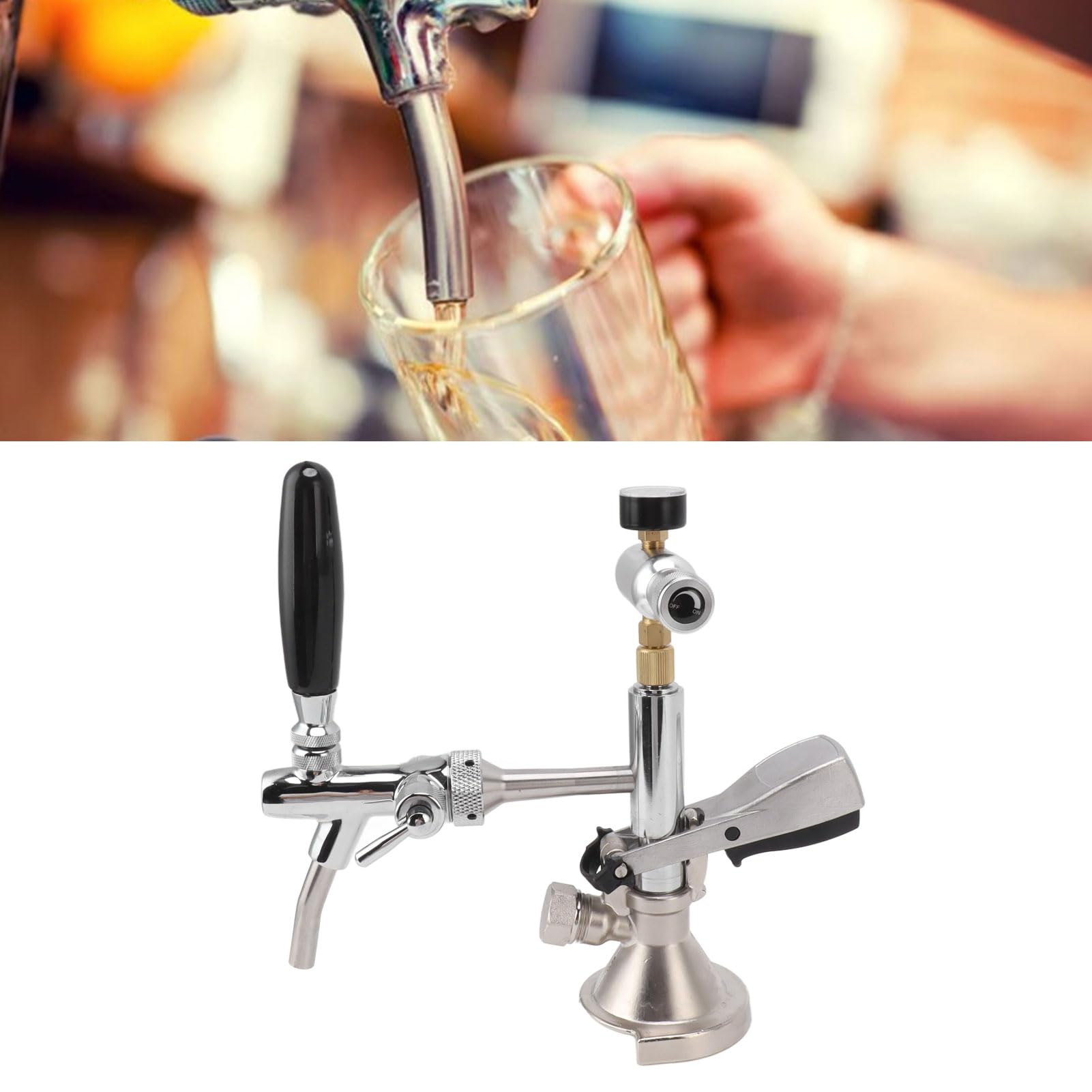 Party-Bierfass-Handpumpe mit robustem Party-Bierfass-Zapfhahn für Draft-Bierkegerator Elektro-Großgeräte