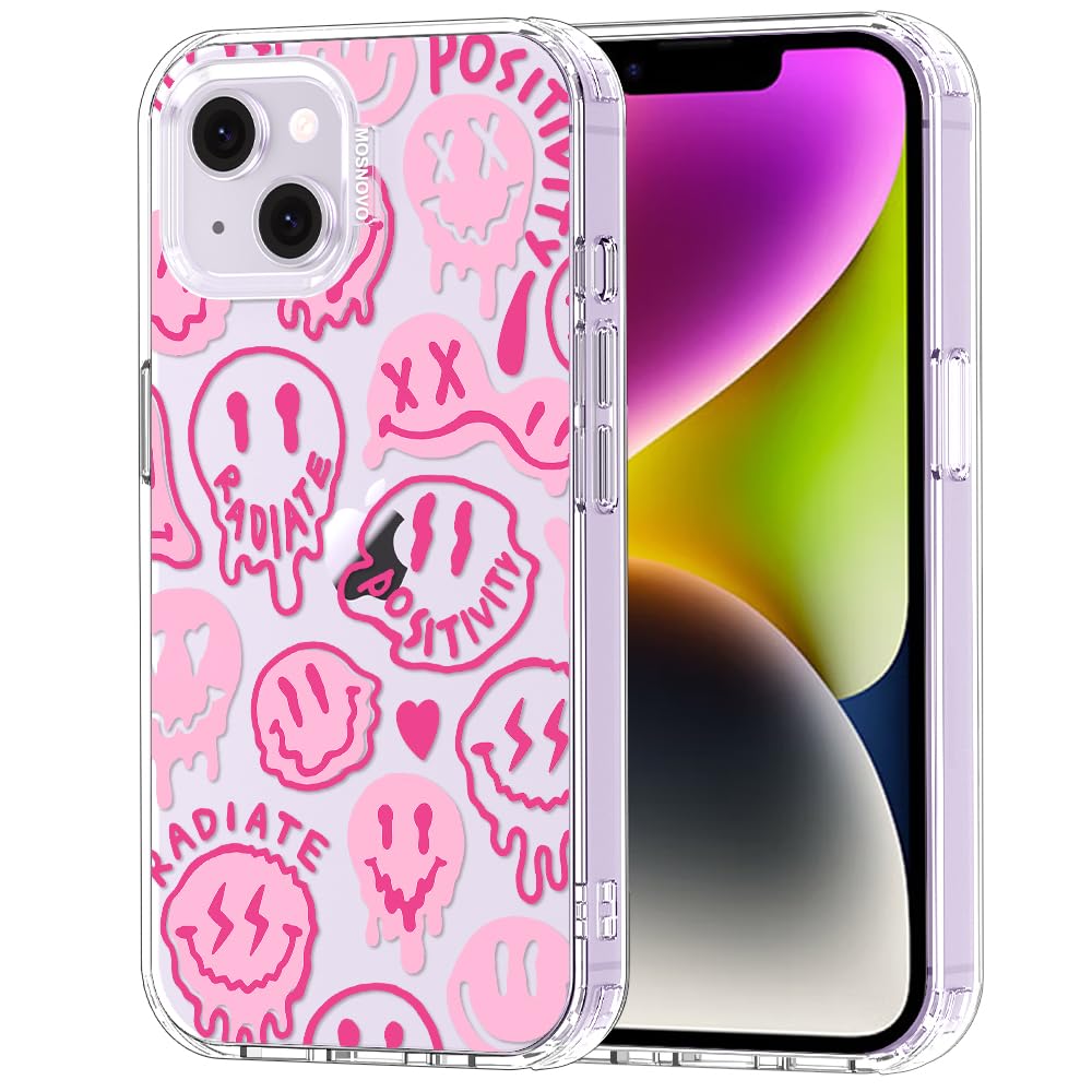Clear - Pink Dripping Smiles