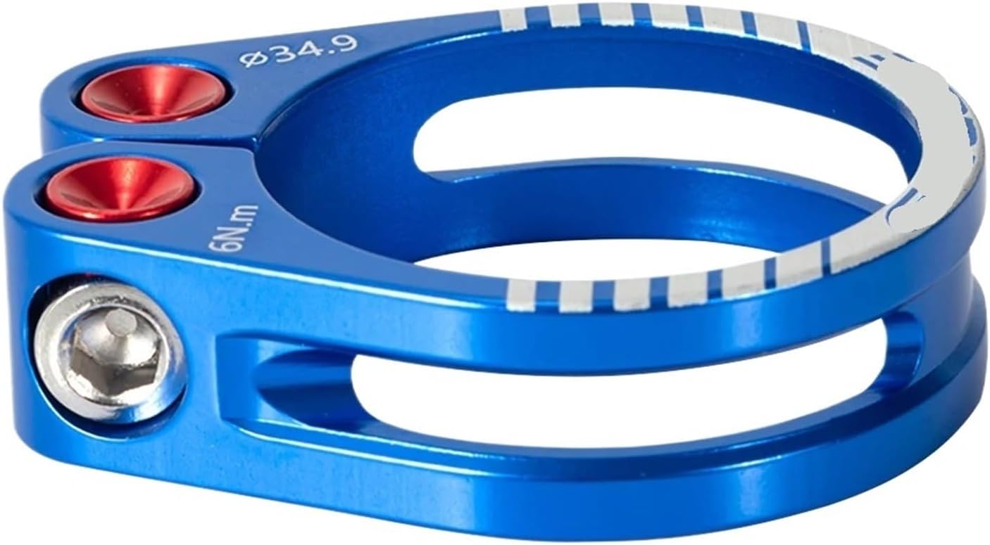 Bike Seatposts Clamps Aluminum Alloy Bike Parts 25.4/28.6/31.8/34.9 mm(Black 25.4mm)