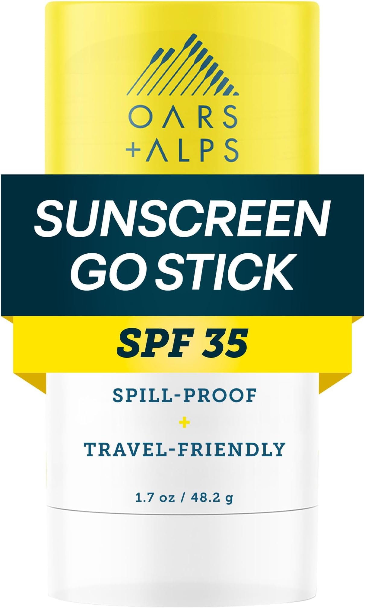 OARS + ALPS GO STICK CLEAR SUN PROTECTION AND SUN PROTECTION WITH JOJOBA OIL WATER AND SWEAT RESISTANT REEF PROOF SPF 35