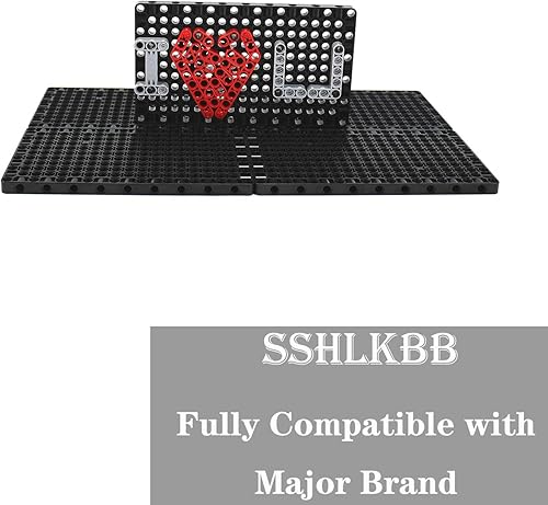 Miniatura 3 de Panel técnico de 19 x 11 pulgadas, placas base de construcción clásicas para ladrillos de construcción, compatibles con las principales marcas de