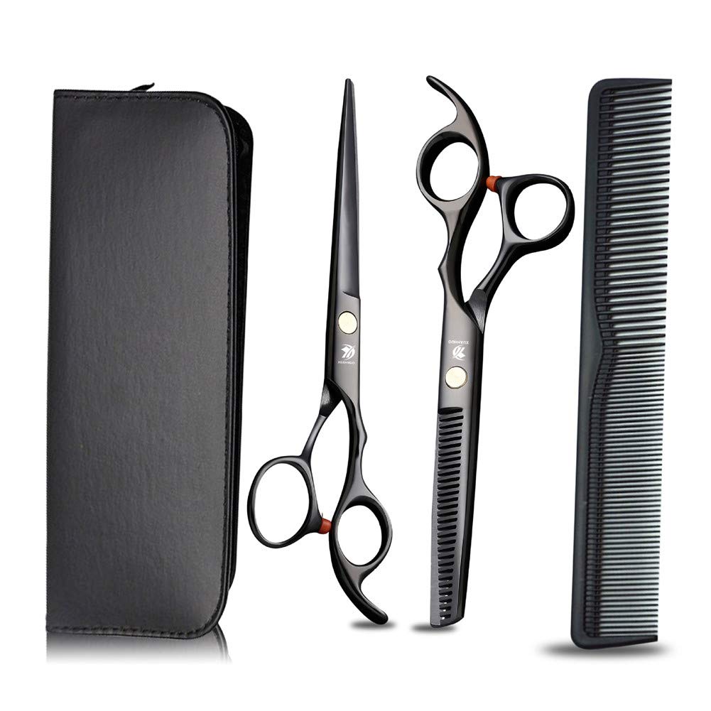 Crrs 6inch Professional hairdressing scissors hairdresser dedicated/Scissor and Thinning/Blending Scissors for Professional Hairdresser Scissors set