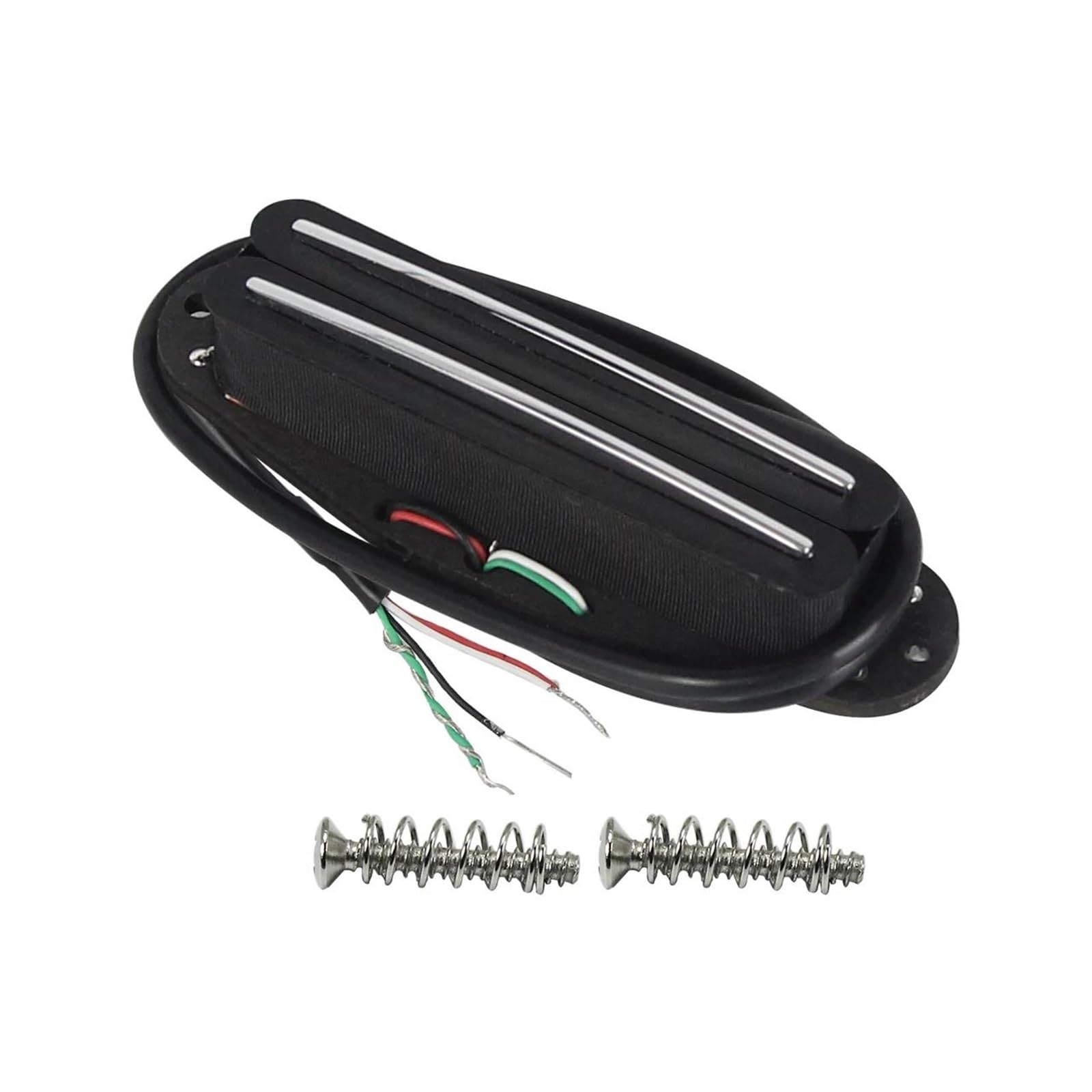 3 Teiliges Retro Alnico 5 Gitarren Dual Track Single/Humcoil Elektro Tonabnehmer Set SSH(Black)