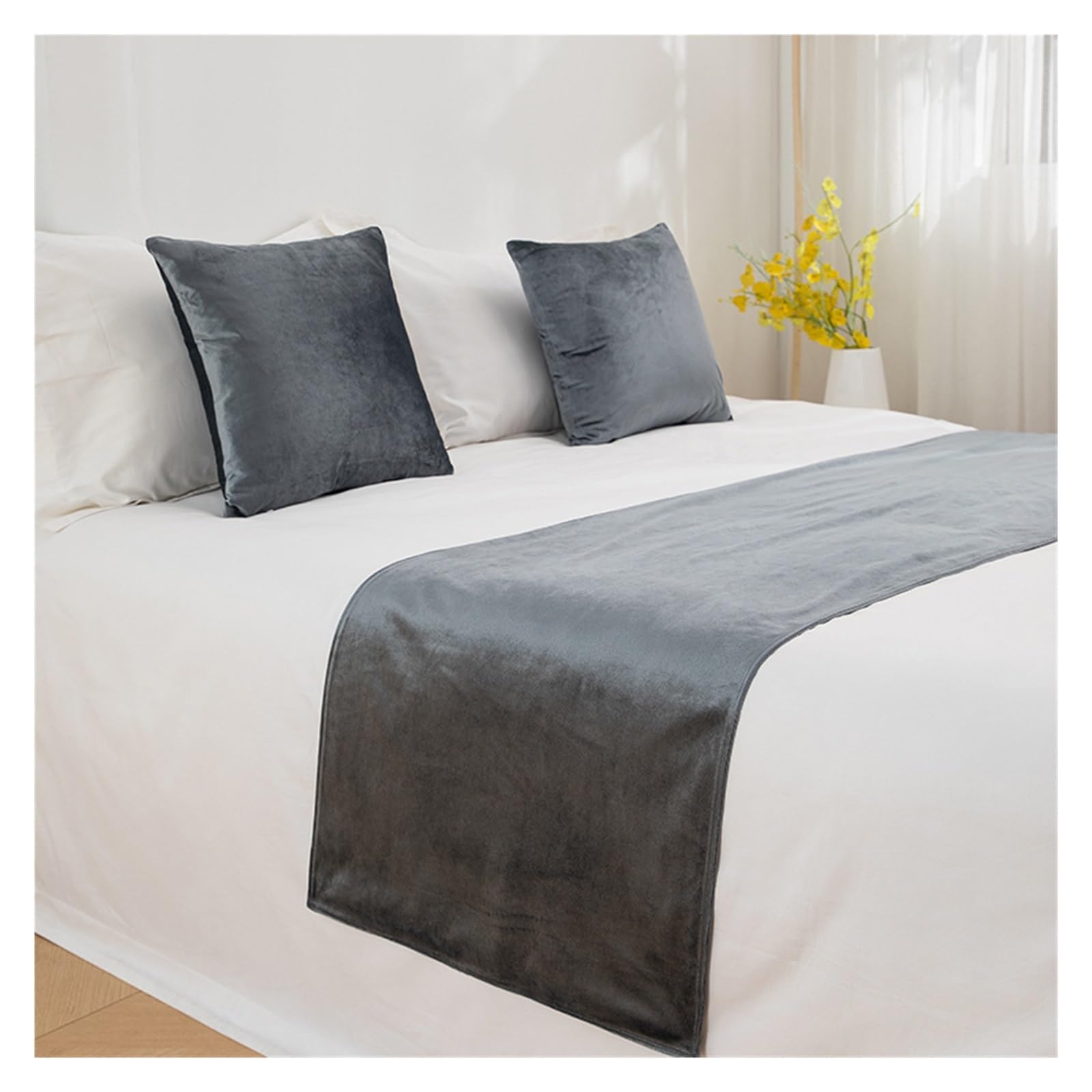 Cubrecama terciopelo cálido colcha acogedora dormitorio invierno 8 colores
