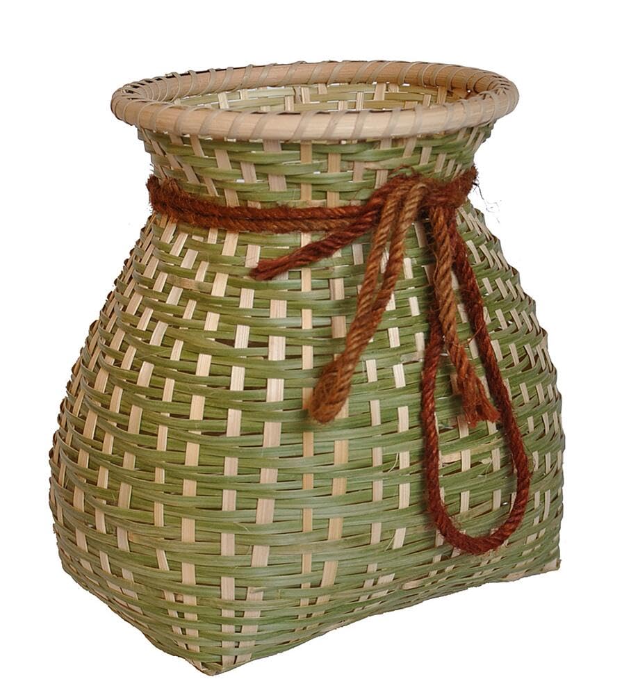 竹かごの花瓶 花器 バスケット