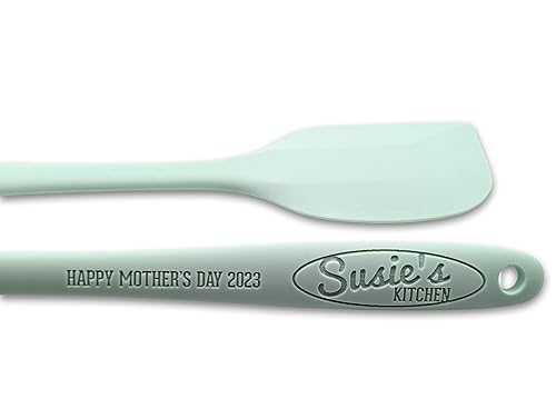 Happy Mother's Day Customizable Silicone Spatula - Personalized Kitchen Tool for Mom - Heat-Resistant, Non-Stick, and Ergonomic - Your Name Embossed