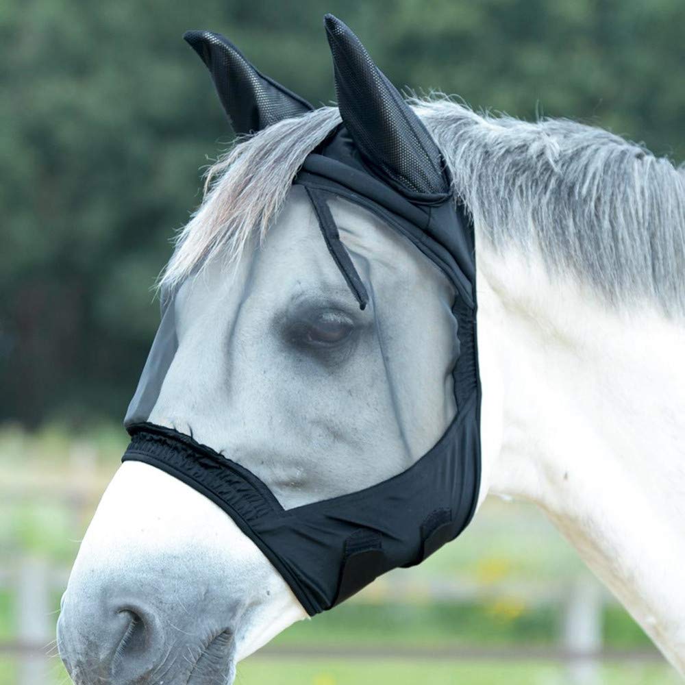 Masque anti-mouches Fly Bucker GAP II pour la protection des chevaux au pré