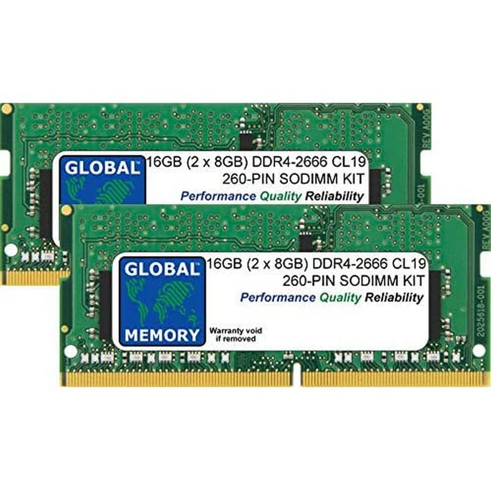 Amazon | 16GB (2 x 8GB) DDR4 2666MHz PC4-21300 260ピン SODIMM