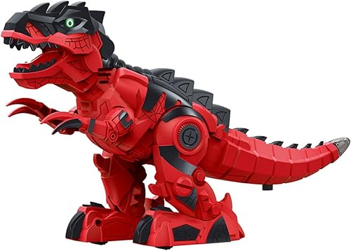 Cagogo Modelo de animal de simulación de dinosaurio eléctrico, función mecánica de luz y efecto de sonido, regalos de cumpleaños para niños y niñas