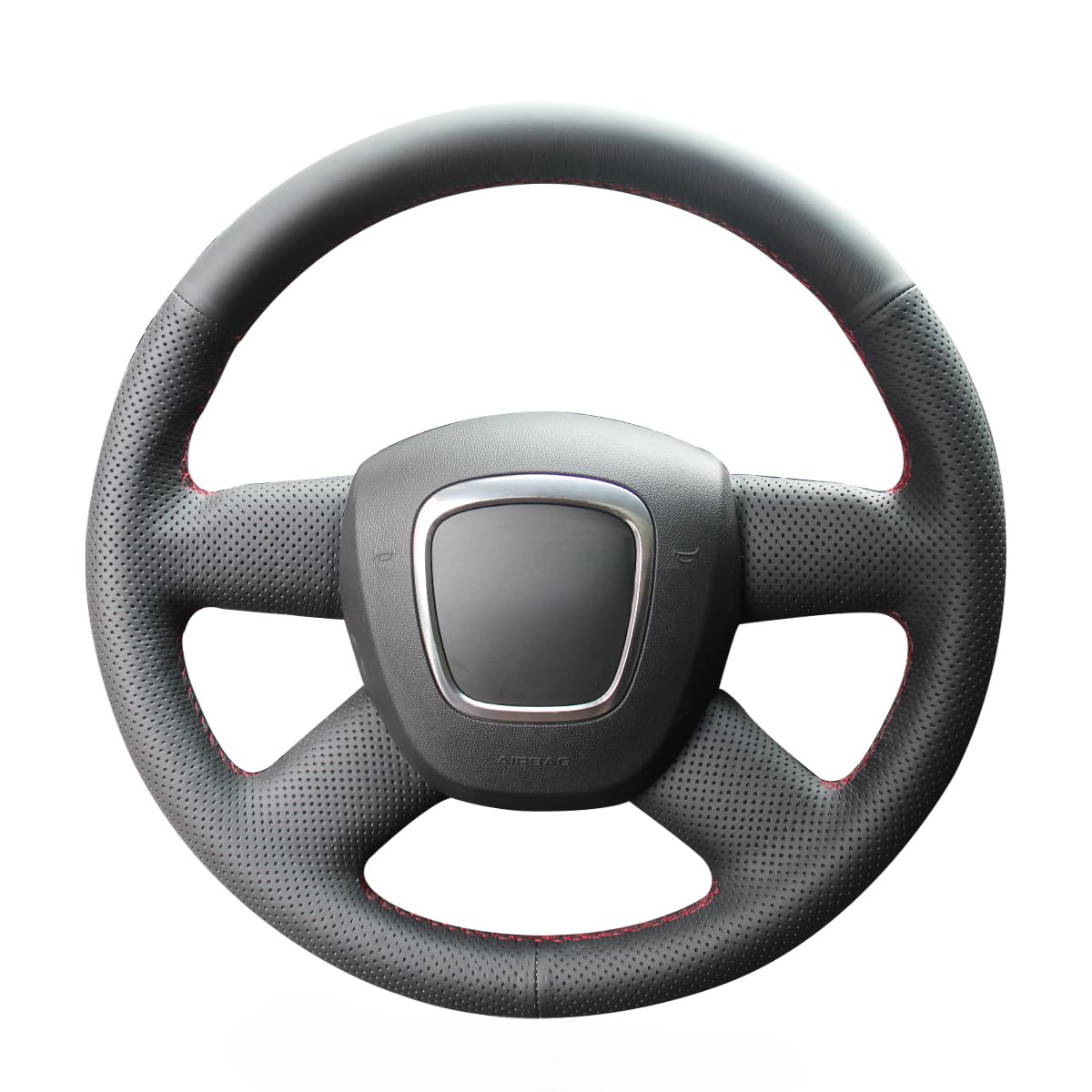 MEWANT Coprivolante Su Misura da Cucire per Audi A3 | volanti / personalizzabile Traspirante Per Volanti Riscaldati Resistente
