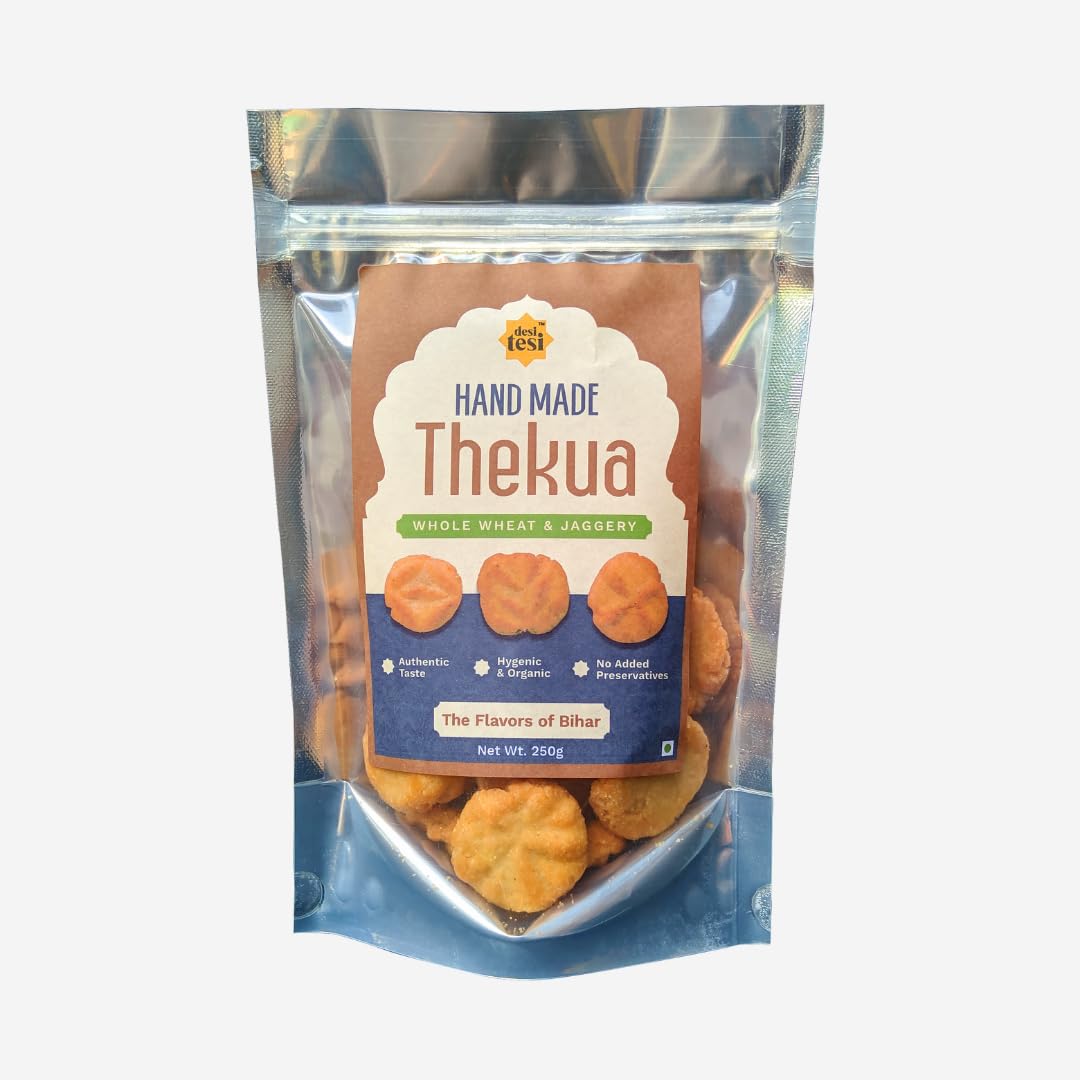 Desi Tesi Authentic Jaggery Flavor Thekua - Traditional Bihari Snack | Handcrafted with Desi Ghee | 250g Pack (pack of 1) (B0D4Q862NP) Amazon Price History, Amazon Price Tracker