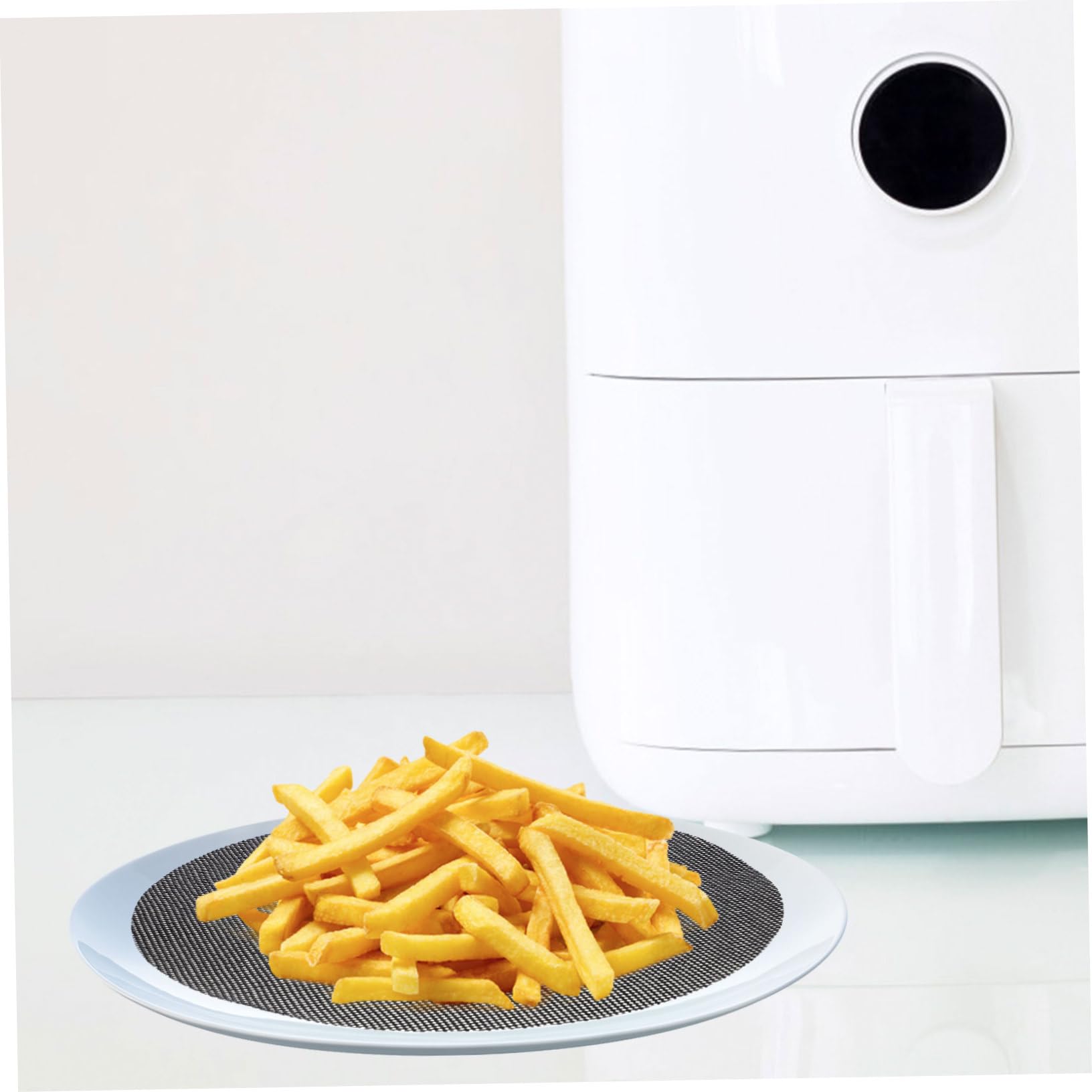 TOPBATHY 12 Stück Heißluftfritteusen Pad Heißluftfritteusen Zubehör Mikrowellen Luftfritteusen Backeinlagen Wiederverwendbare Unterlage Für Heißluftfritteuse Rechteckige