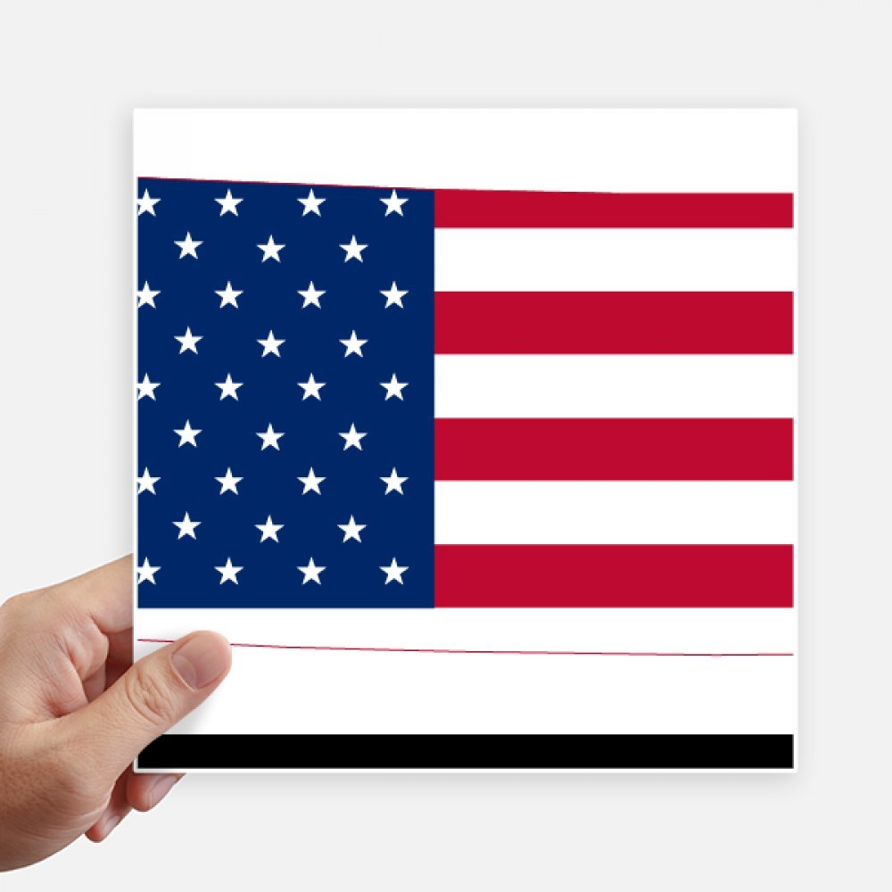Sticker drapeau Kansas grand format 20 cm pour masquer les rayures de valise et moto