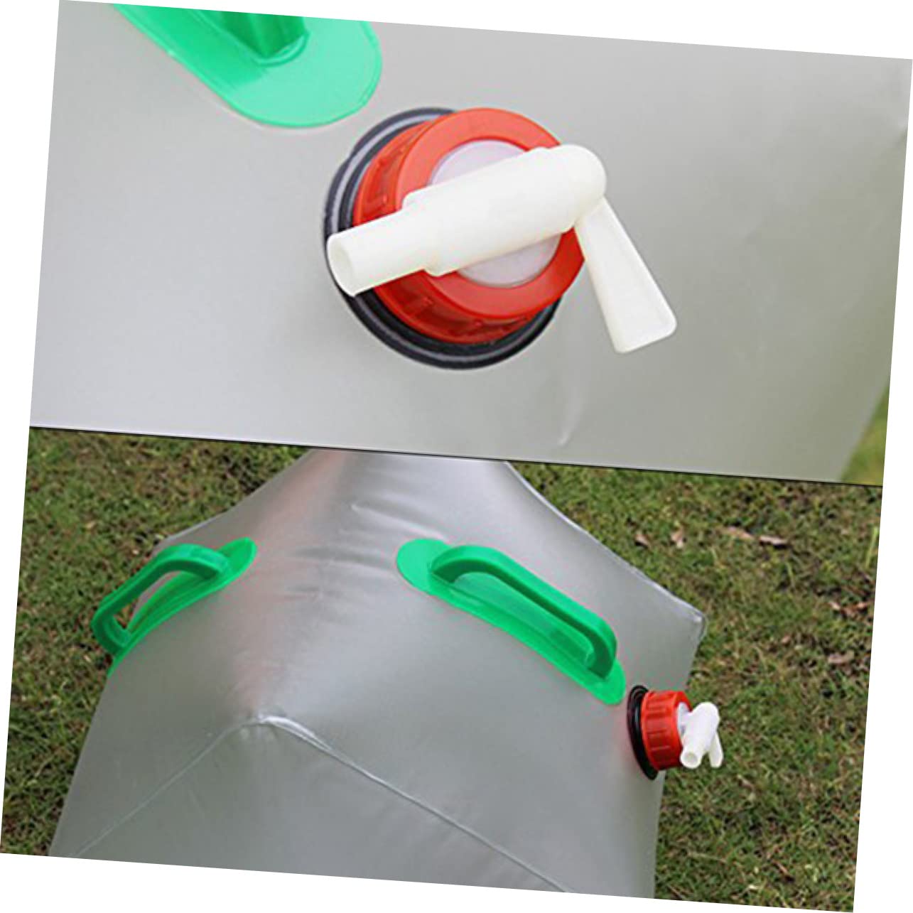 VICASKY Collapsible Water Container Portable Emergency Water Carrier Bag for Camping Hiking and Outdoor Activities Leak Spigot Design Flexible