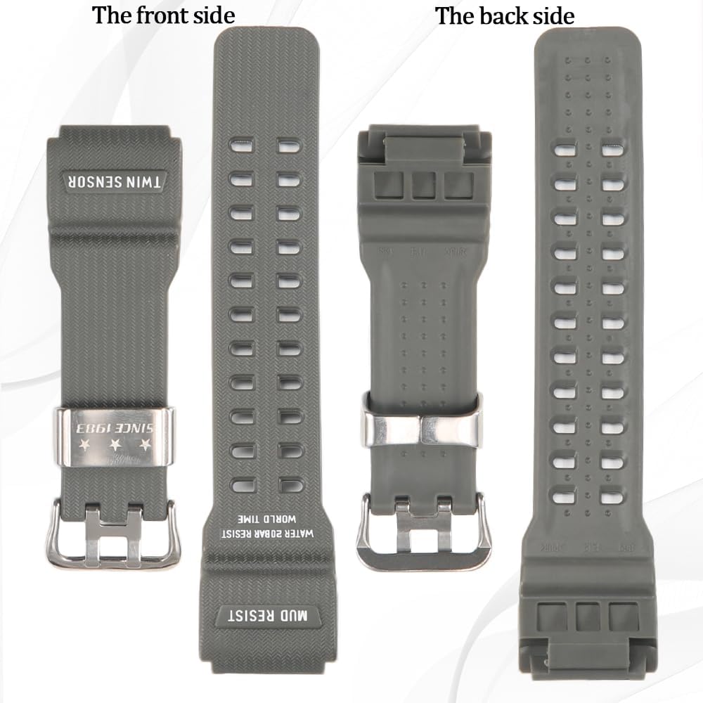 Resin Band Compatible with Casio Mudmaster GG1000 GG-1000 GWG-100 Replacement Watch Band | Men's Sport Strap