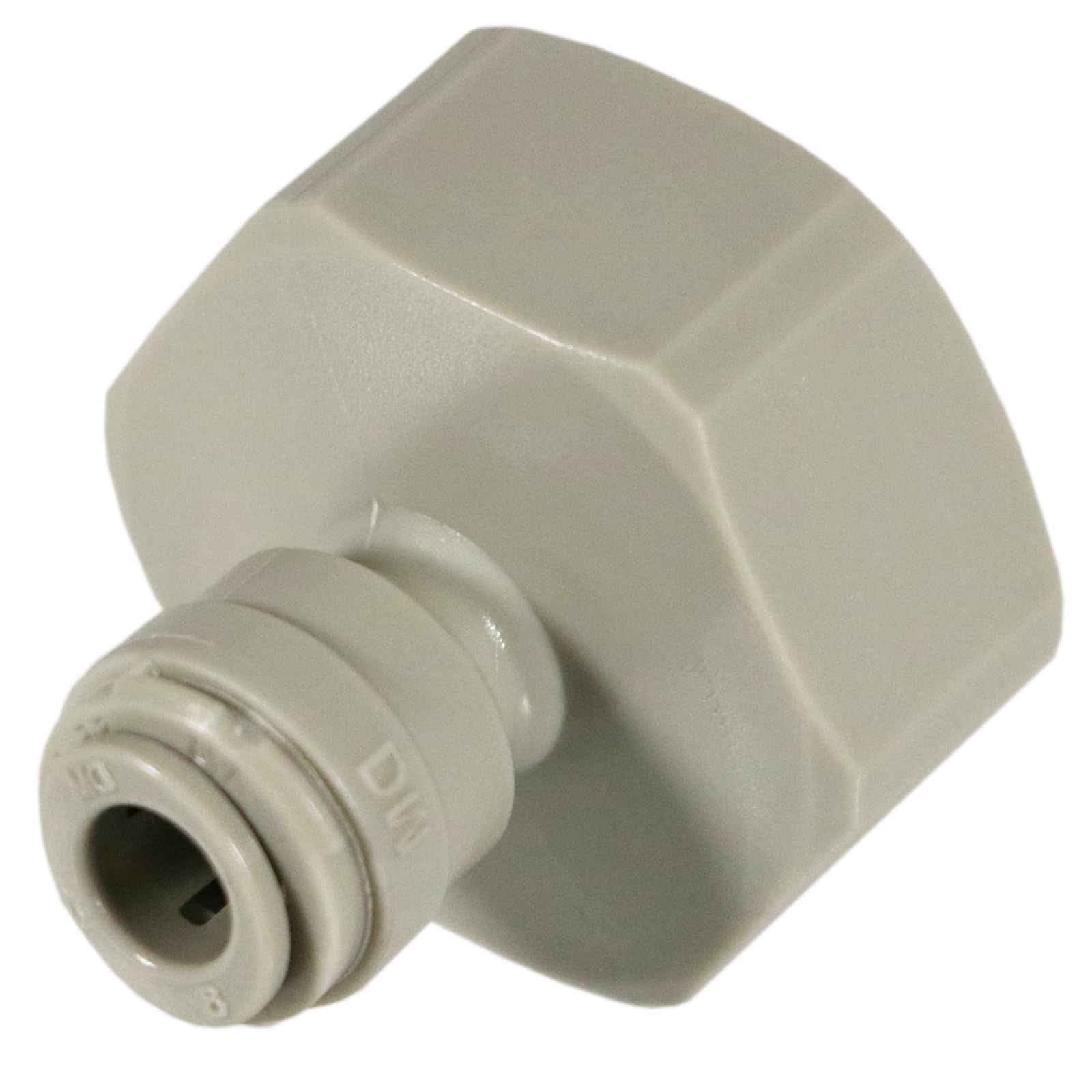 SPARES2GO Female Adaptor 1/4" Push Fit x 3/4" BSP for American Fridge Freezer Water Pipe (Pack of 1)