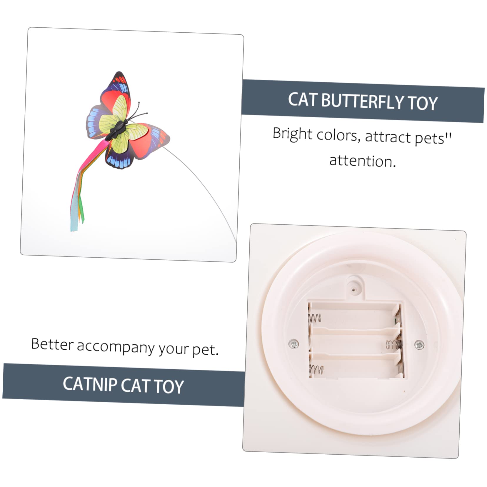 Jouet Interactif à Tourner pour Chats en Abs Vert Résistant aux Morsures 1 Set