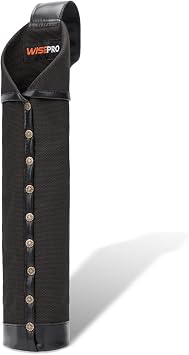 Flame-Resistant Electrode Bag, Canvas Welding Rod Pouch, Leather Electrode Holder with Belt Loops and Rivets Reinforced, 14.5 * 2.5 * 2.5 Inch