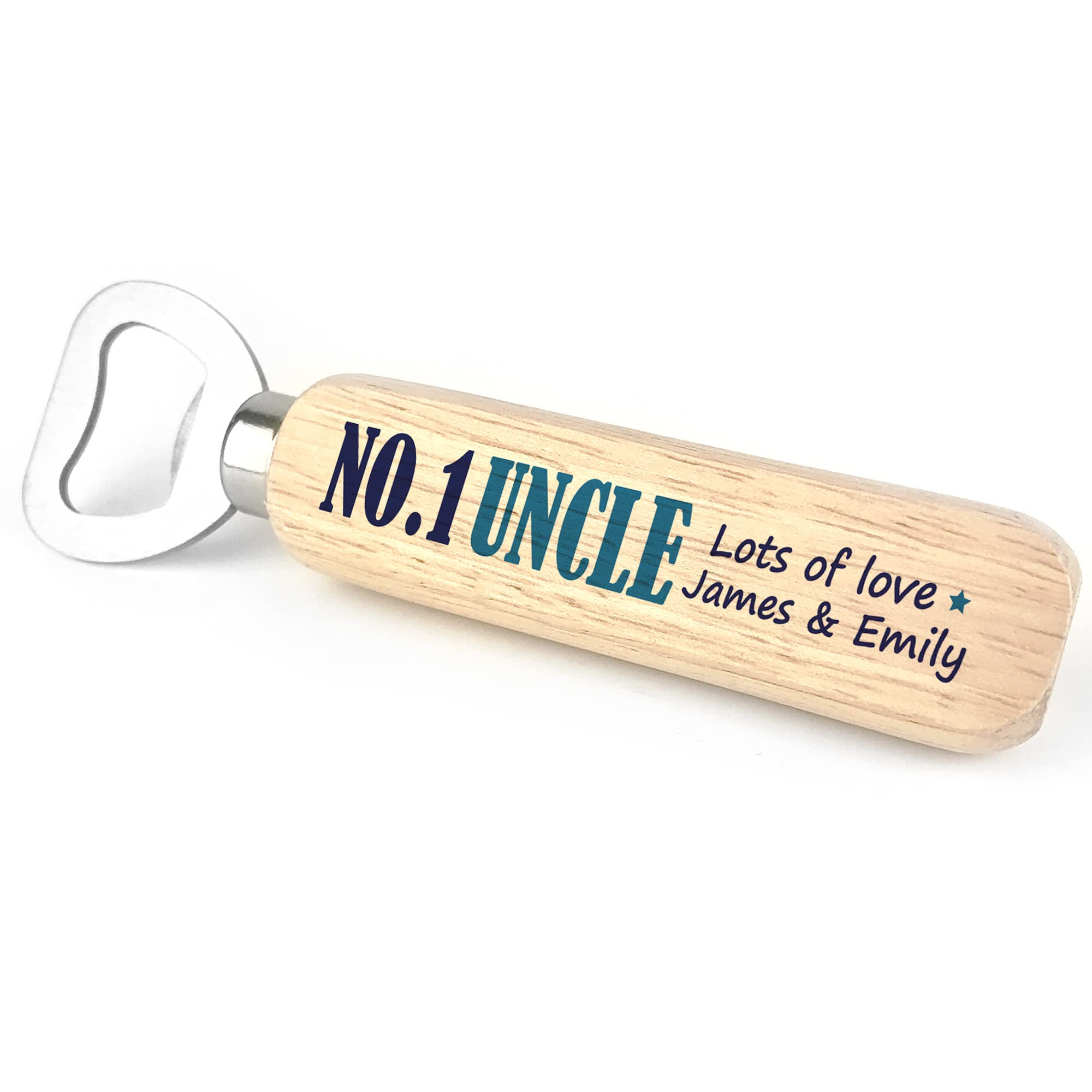Red Ocean Personalised Uncle Bottle Opener Gift for Christmas Birthday from Niece Nephew