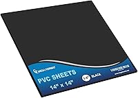 Vista 76 de Mega Format Hojas de plástico de PVC expandido, hoja blanca rígida de 6 x 12 pulgadas para manualidades, señalización y exhibiciones, tablero de PVC