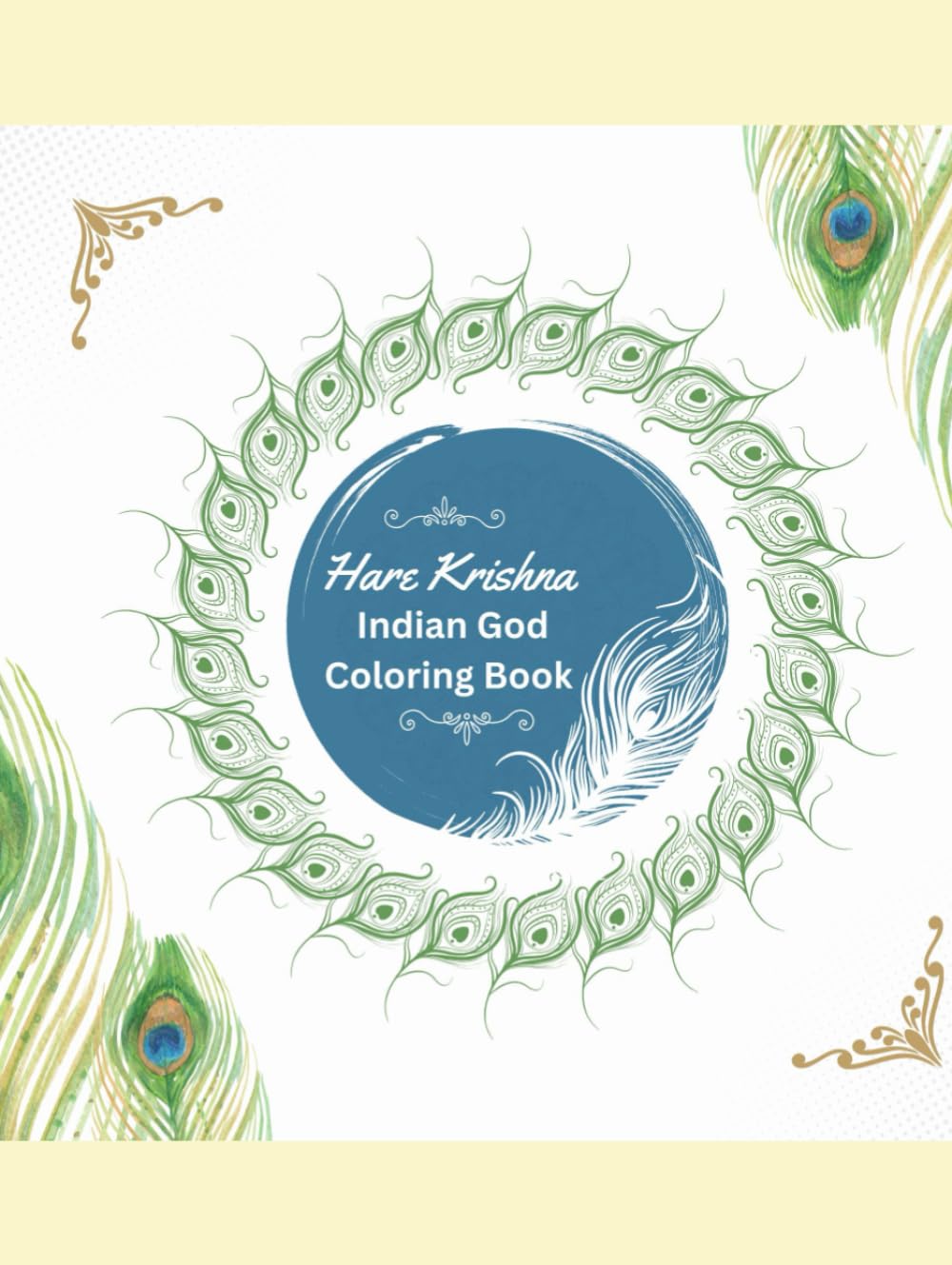 Hare Krishna: Indian God Coloring Book (Indian Hindu Gods Coloring Book Series)