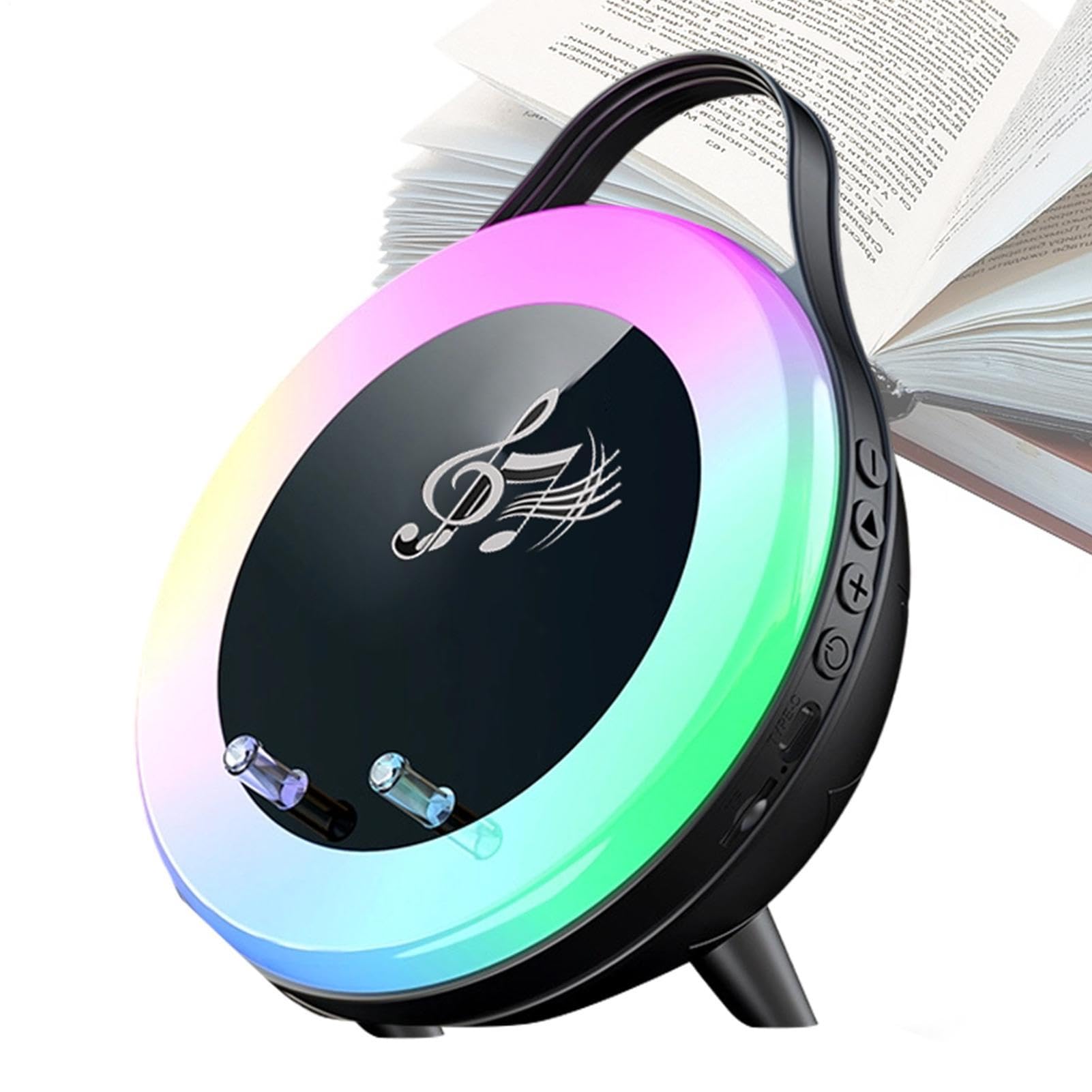 Głośnik Indukcyjny z Regulowanym Podświetleniem RGB, Ergonomiczny, Bateria