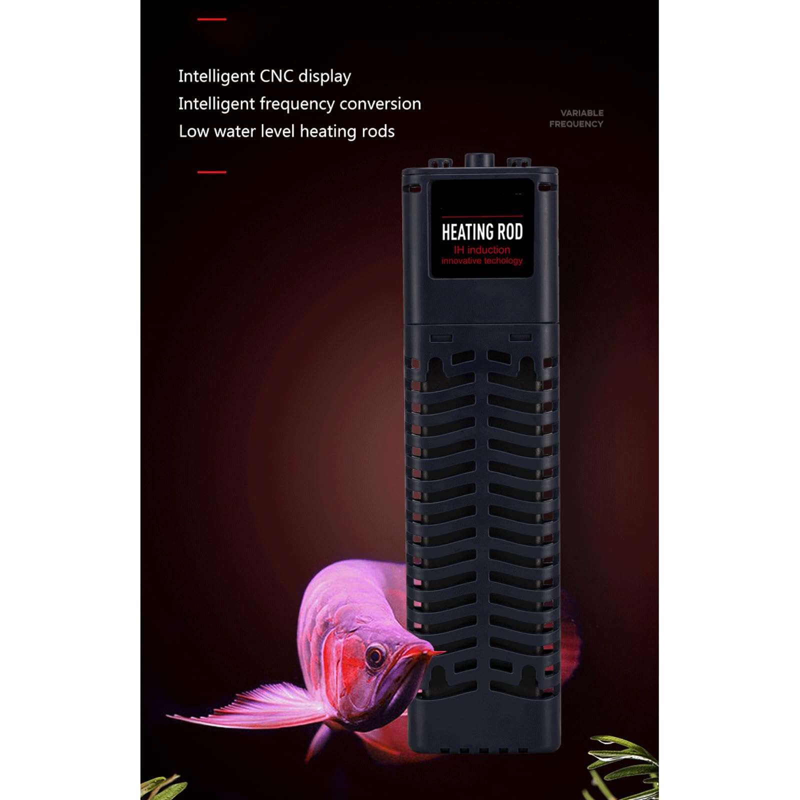 Termostato per Acquario ad Alta Potenza con Protezione da sovratemperatura dell'asta riscaldante con Inverter Intelligente, 1200 W (35 W)