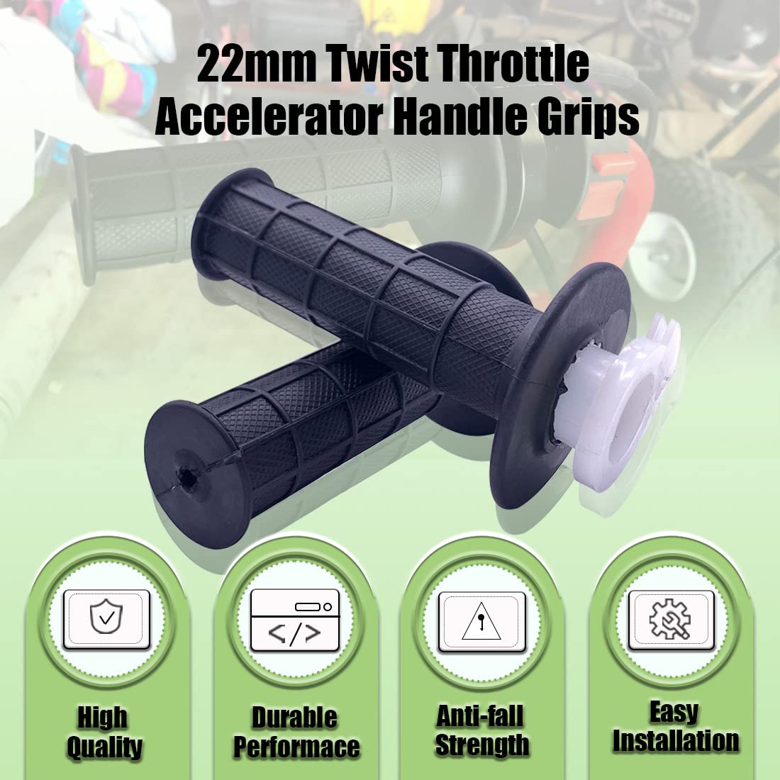 Kit Poignée D'accélérateur Avec Câble Pour Kawasaki - Longueur 99.1 Cm, Guidon 2.2 Cm | Compatible KX60,65,80,85,100,125,250,KLX110 - 10