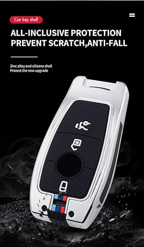 Miniatura 2 de Funda para llaves para Mercedes Benz A C E S CLA CLS GLA GLB Llavero Shell Bolsa Accesorios Protector 34 Botones