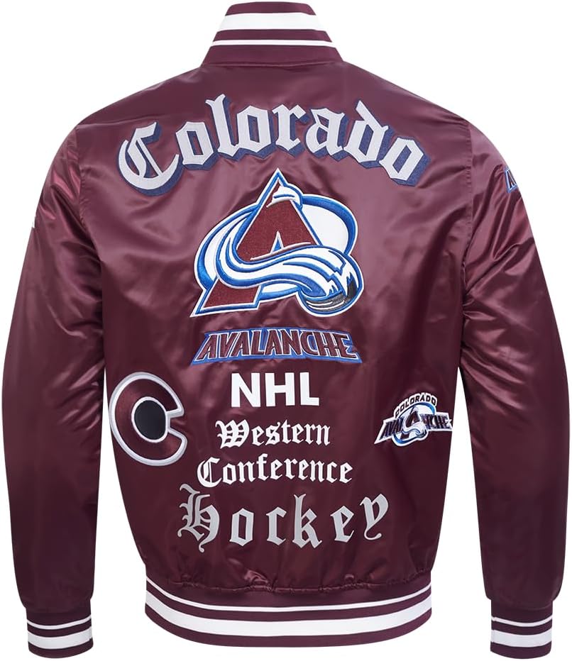 Pro Standard Mens NHL Old English Satin Jacket