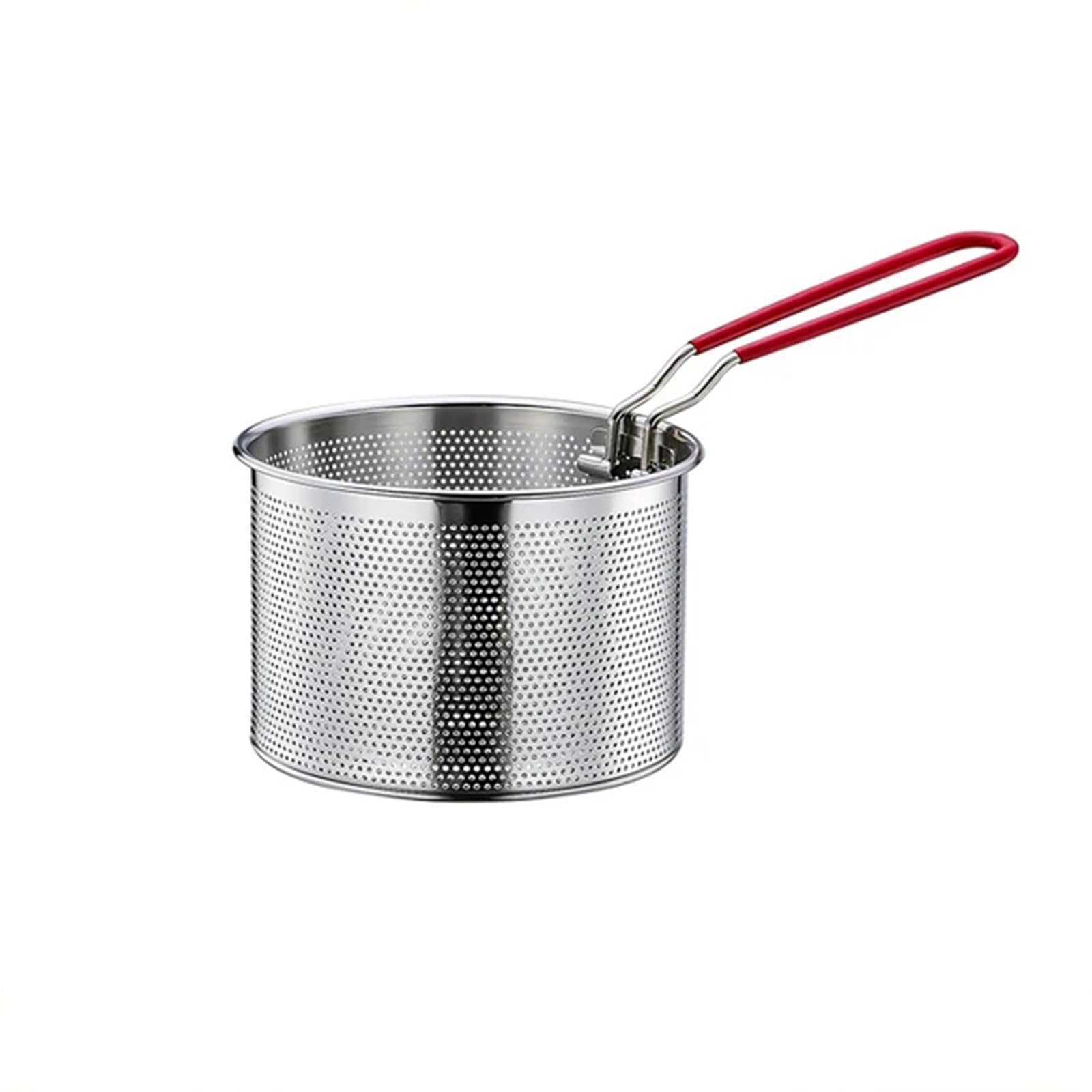 Stainless Steel Frying Basket with Handle Mesh - French Chip Deep Frying Basket (14cm)