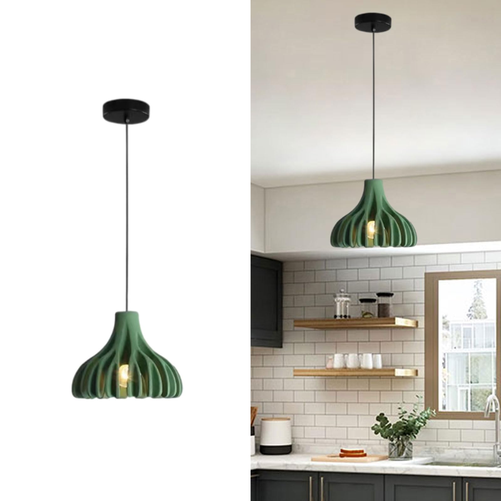 SYAXVOM Colorful Nordic Pendant Lamp - Adjustable 80in Chandelier for Bedroom, Living Room, Dining | Minimalist Lighting Fixture(C)