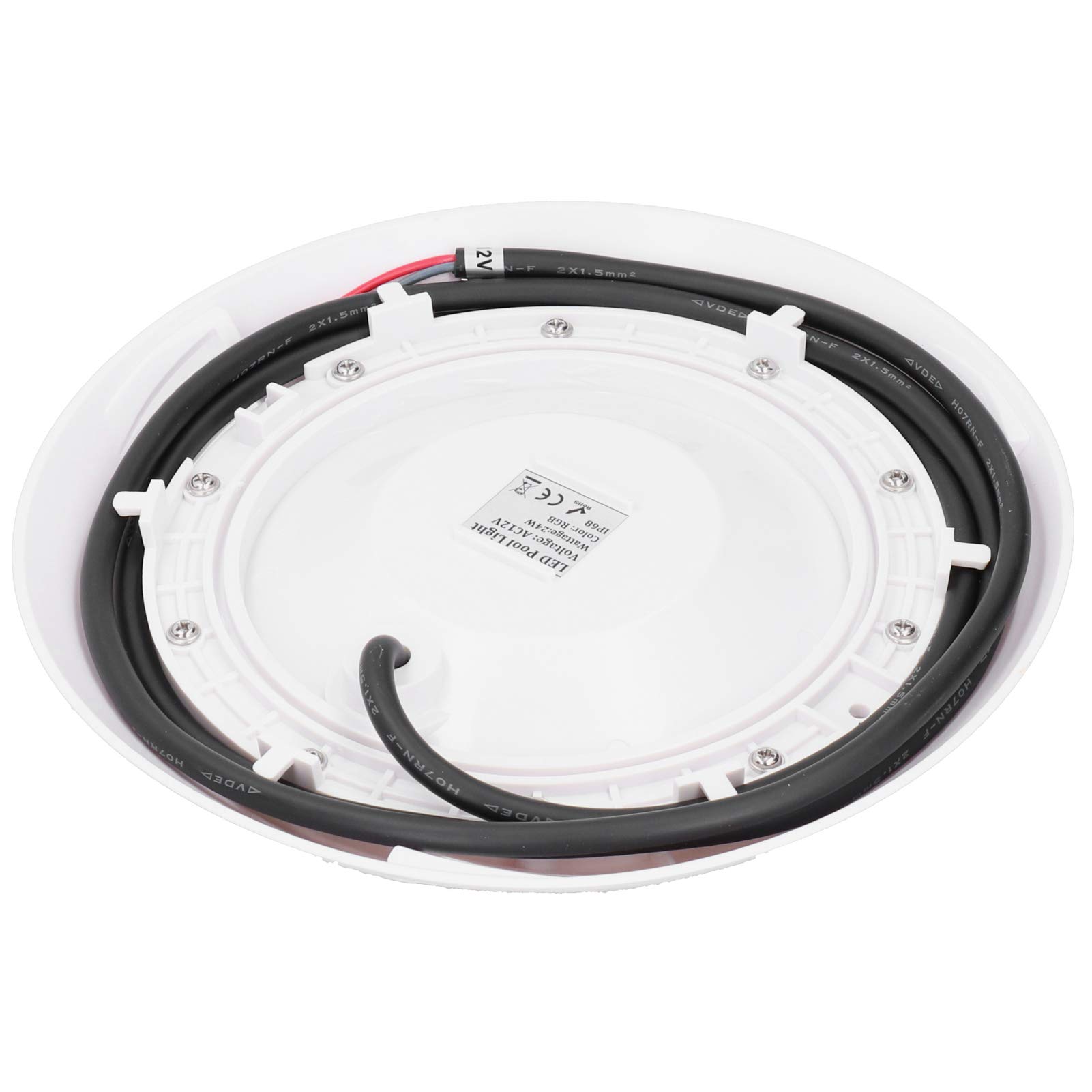 Lampada subacquea RGB per piscina 24LED con telecomando a 12 tasti IP68 impermeabile 24W AC12V
