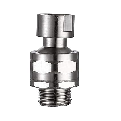 Shower Head Swivel Adapter Brass Ball Joint Adjustable Shower Arm Connector Universal Shower Component(Brushed Nickel)