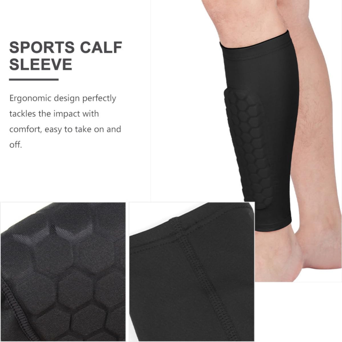Sports Calf Sleeve Anti Collision Leg Guard, Washable Compression Support