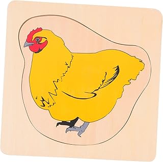 Toyvian 1 Conjunto Crescendo Quebra-Cabeça Crianças Brinquedos Crianças Quebra-Cabeça De Madeira Brinquedos De Animais Crianças Brinquedos Sapo Quebra-Cabeça Para Crianças Desenhos