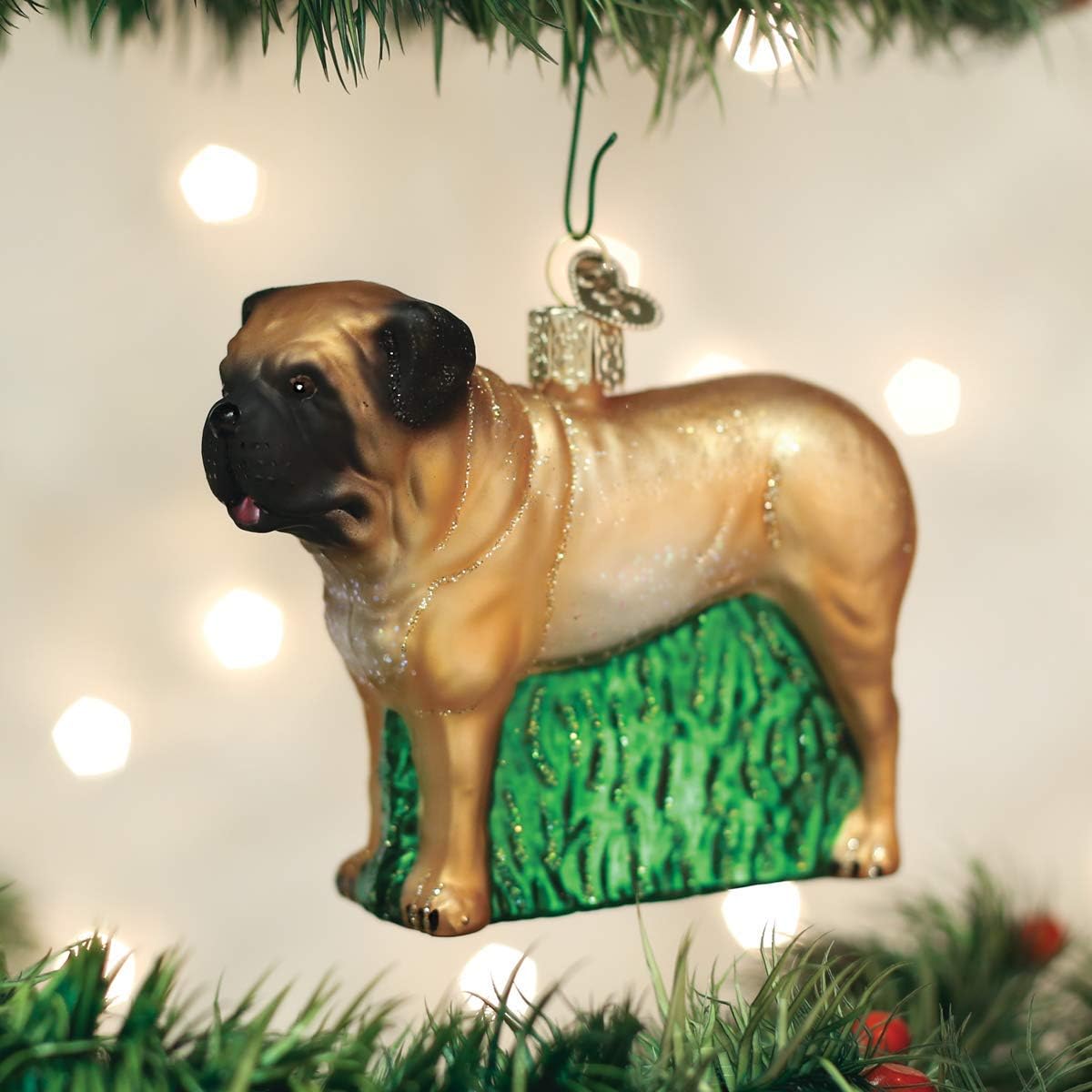 Old World Christmas Ornaments: Dog Collection Glass Blown Ornaments for Christmas Tree, English Mastiff