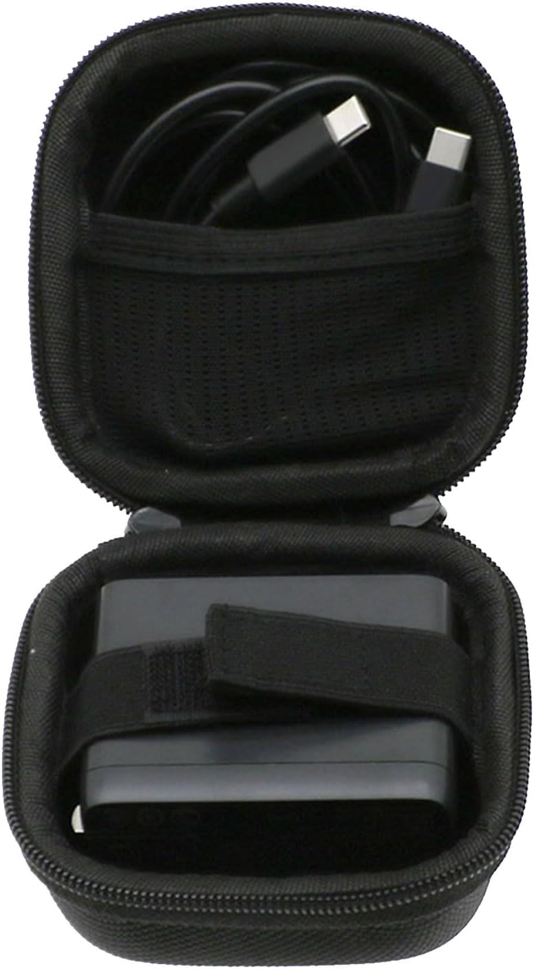 Hard Travel Case for 130W USB C Charging, Secure Carrying with Accessory Pocket Protective Travel Bag