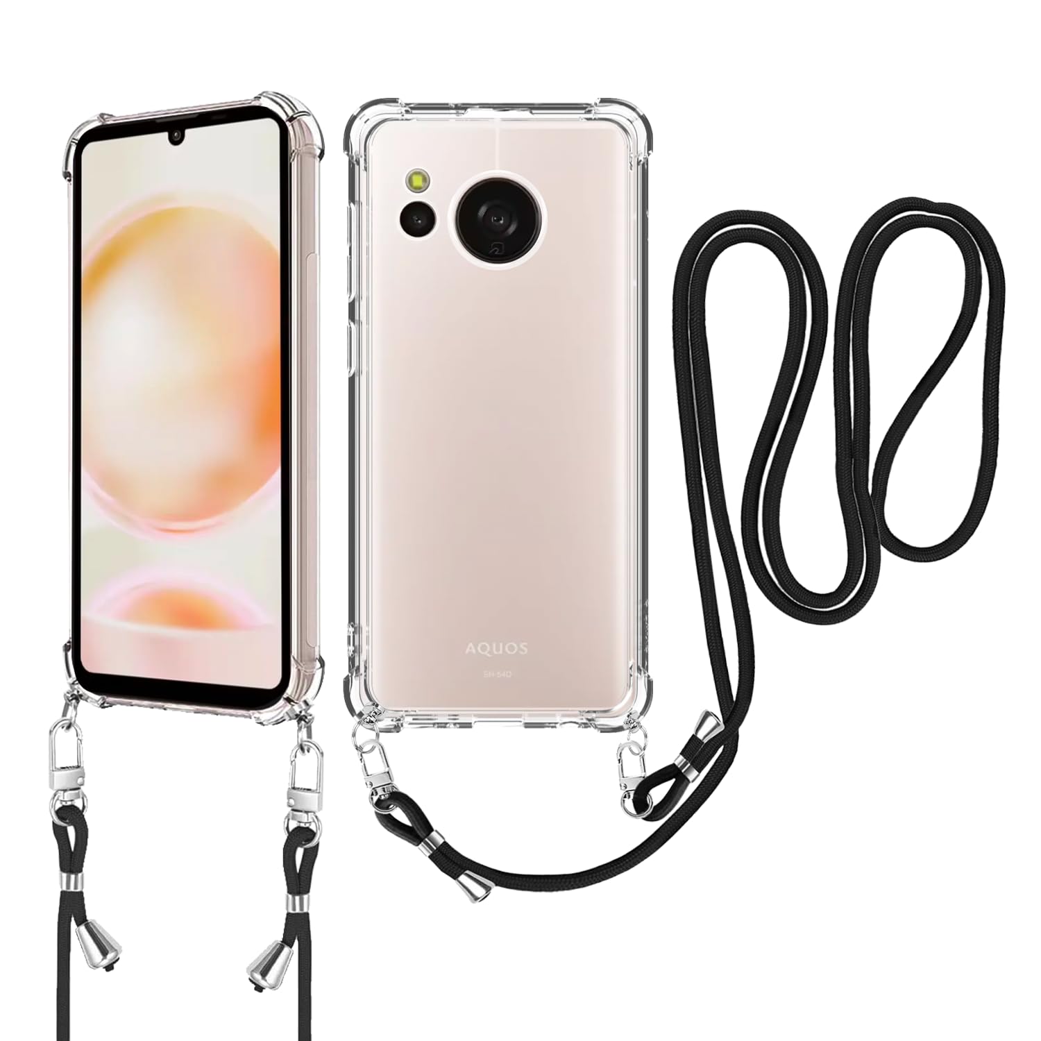 Amazon.co.jp: Sharp AQUOS sense8 用 ケース 肩掛け スマホケース 斜 