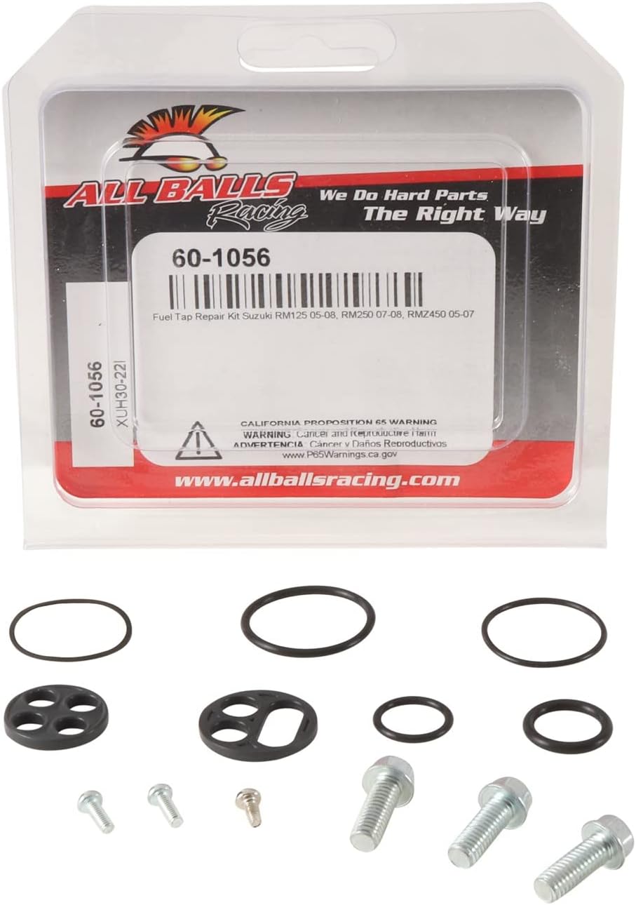All Balls Racing 60-1056 Fuel Tap Repair Kit Compatible With/Replacement For Suzuki RM 125 2007-2008, RMZ 450 2005-2007, RM 250 2007-2008
