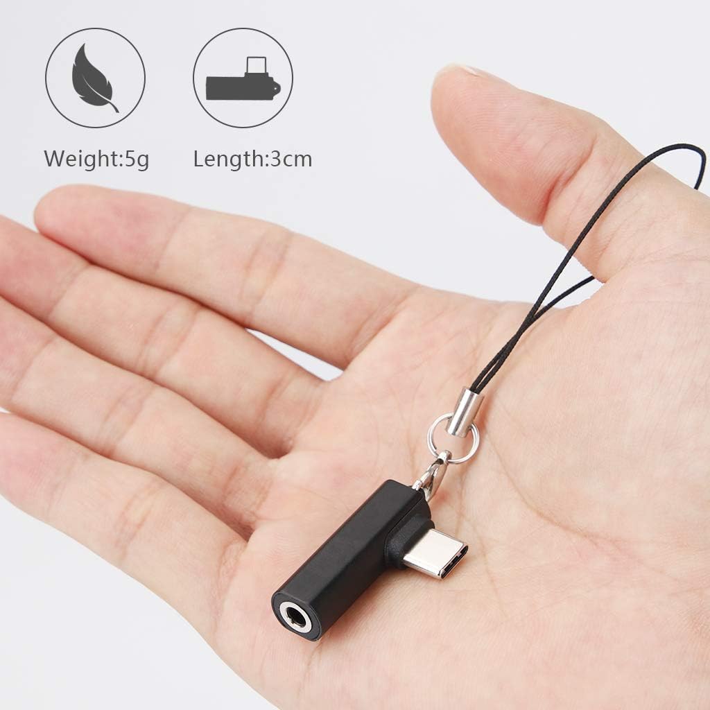 USB C to 3.5mm Headphone Adapter Compatible with Galaxy Note 10/10+/S20/20+/20 Ultra/Note 20 Ultra, Google Pixel 4 4XL 3 3XL 2 2XL,OnePlus 7T 7T Pro 6T 7 7 Pro 8 Pro, Moto, Essential