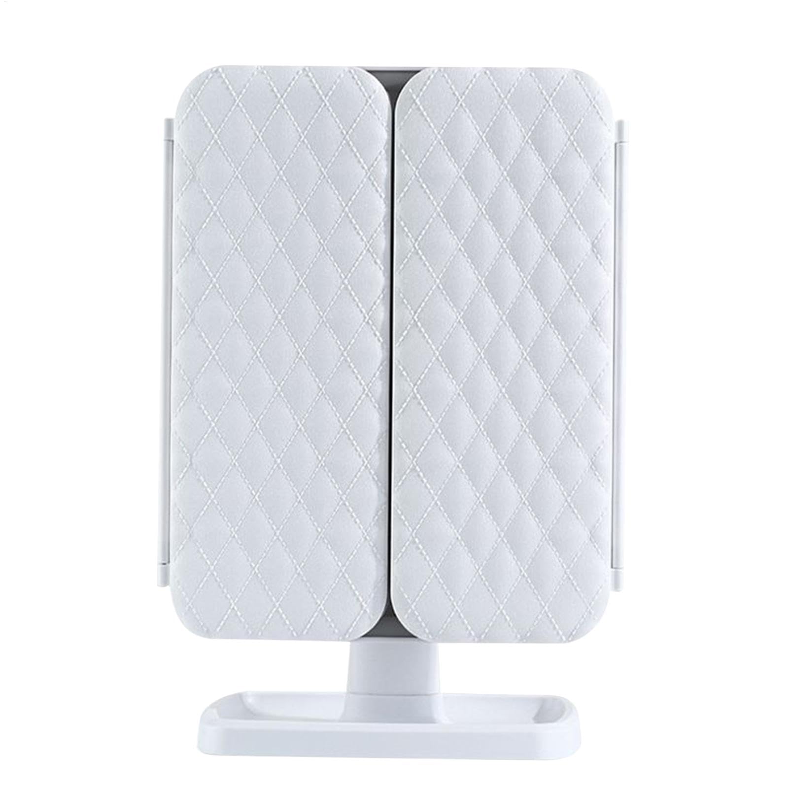 Glisera Smart Mirrors Portable, Trifold Make Up Mirrors With 180° Rotation and 3-Color LED Lighting